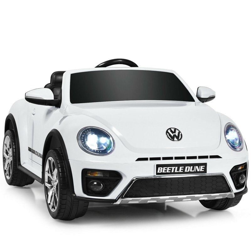 12V Battery Powered Volkswagen Beetle Kids Electric Ride On Car with Remote Control - Oversize