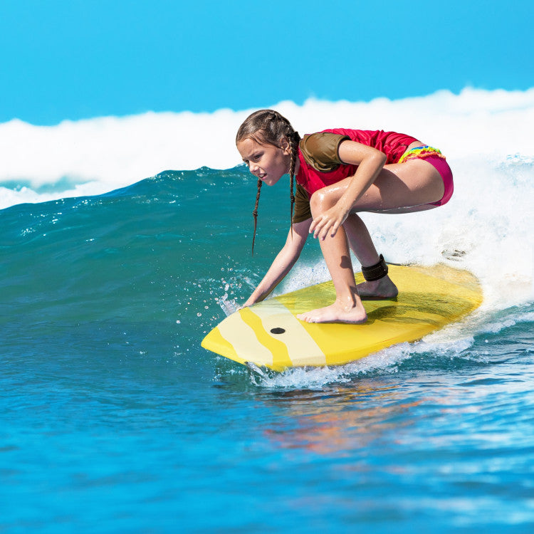 Lightweight Super Bodyboard Surfing with EPS Core Boarding and Leash & Wrist Strap