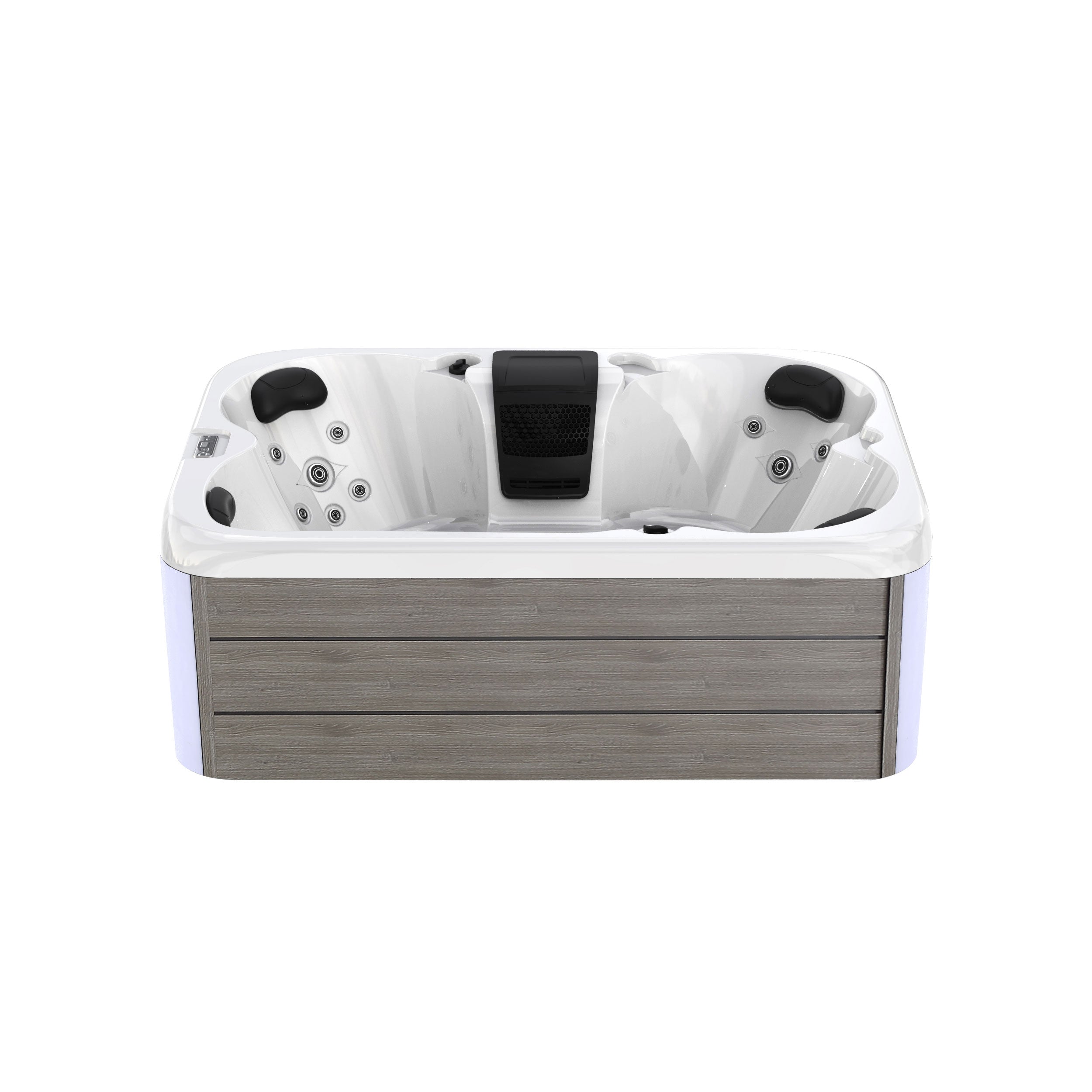 Freestanding Luxury 4-Person  Rectangle Outdoor Hot Tub - ElitePlayPro