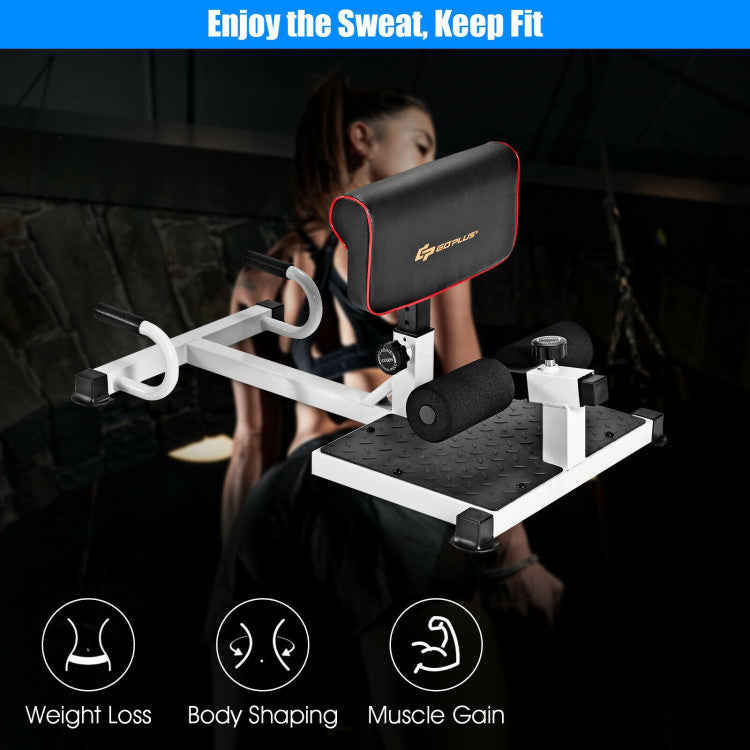 Multifunction Squat Hip Thrust Sit-up Exercise Machine with Adjustable Heights