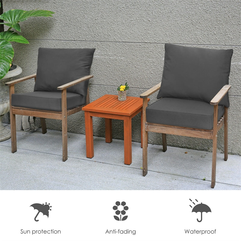 Outdoor Chair Cushion Set Back & Deep Seat Replacement Cushions for Patio Furniture