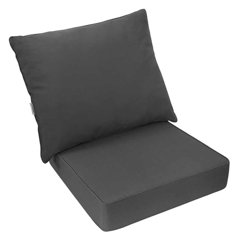 Outdoor Chair Cushion Set Back & Deep Seat Replacement Cushions for Patio Furniture