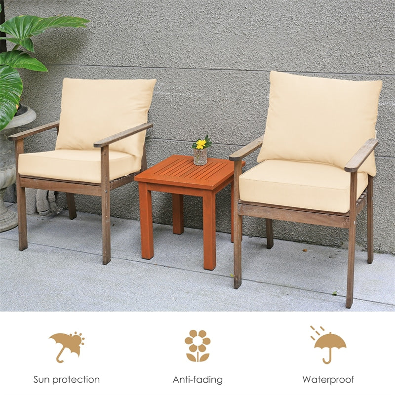 Outdoor Chair Cushion Set Back & Deep Seat Replacement Cushions for Patio Furniture