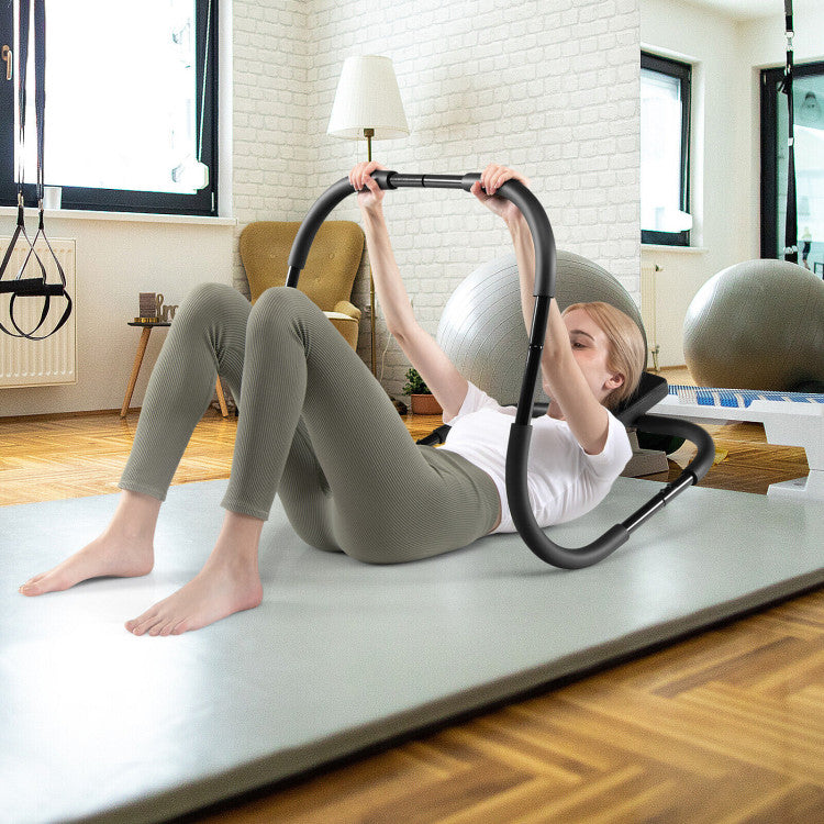 Portable AB Strength Trainer with Headrest for Home and Office Gym