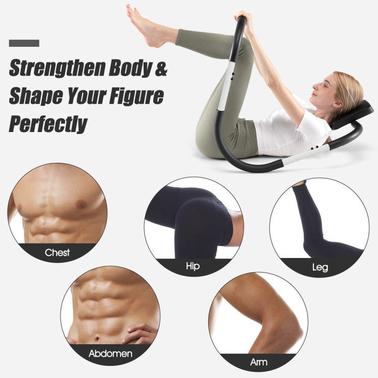 Portable AB Strength Trainer with Headrest for Home and Office Gym