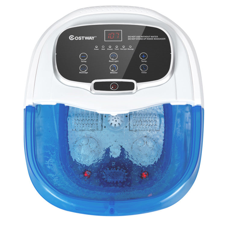 Portable Heated Home Foot Spa Bath Motorized Massager with 3 Adjustable Temperature and Timer