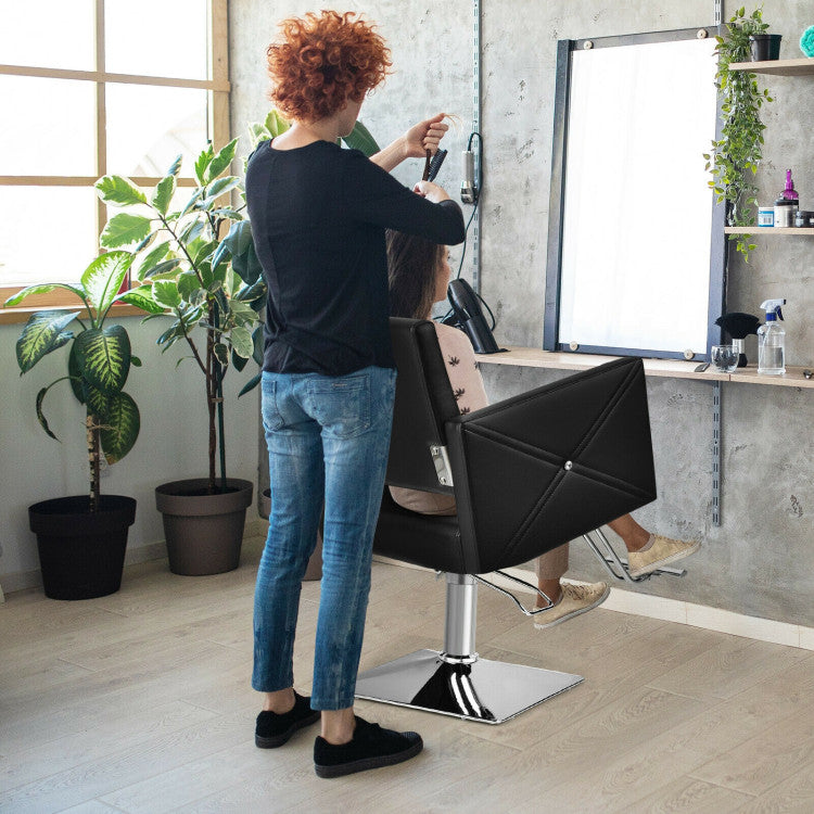 Salon Chair for Hair Stylists with Adjustable Swivel for Barbershops, Beauty Salon