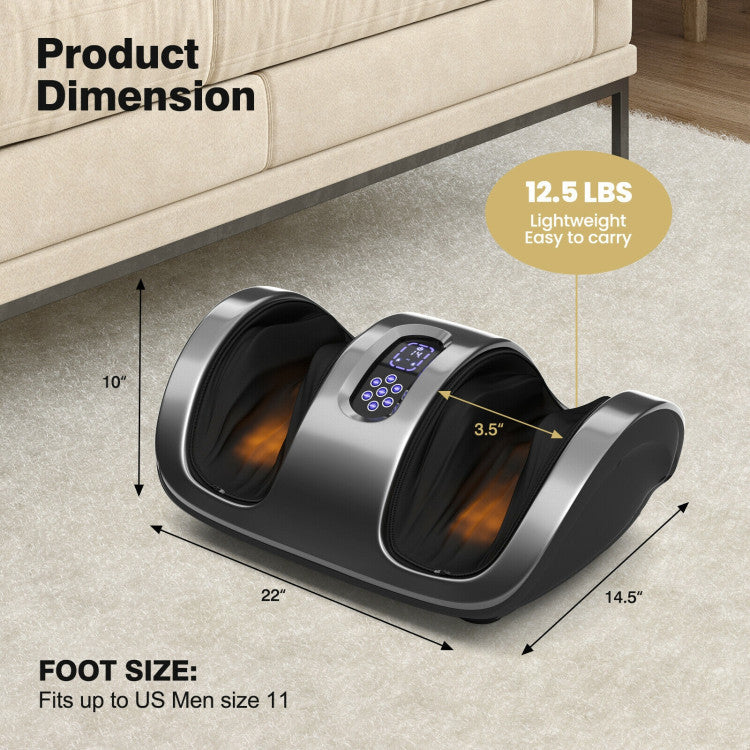 Shiatsu 3 Auto Modes Foot Massager with Remote Control and Heat Function