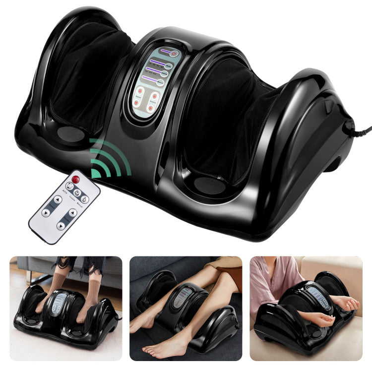 Therapeutic Shiatsu Foot Massager with High-Intensity Rollers and 4 Adjustable Modes