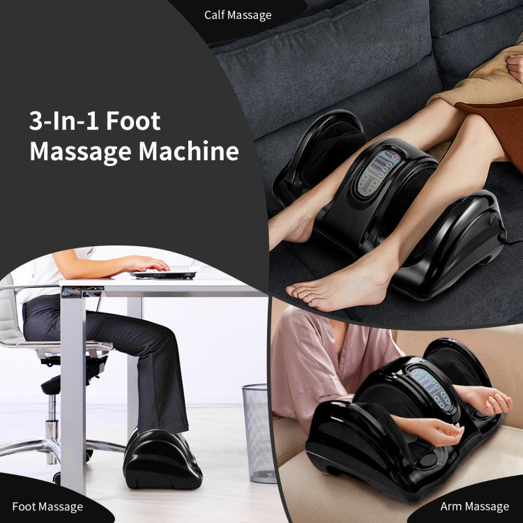 Therapeutic Shiatsu Foot Massager with High-Intensity Rollers and 4 Adjustable Modes