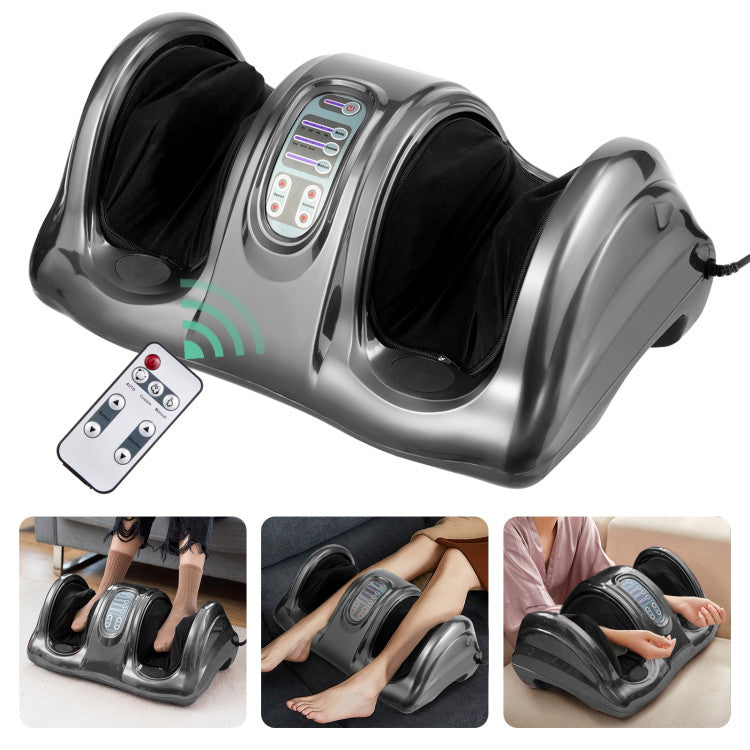 Therapeutic Shiatsu Foot Massager with High-Intensity Rollers and 4 Adjustable Modes