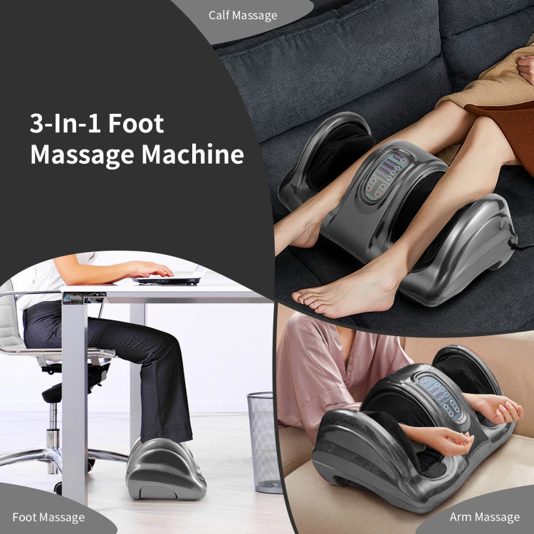 Therapeutic Shiatsu Foot Massager with High-Intensity Rollers and 4 Adjustable Modes