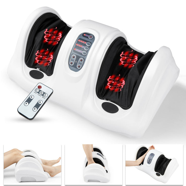 Therapeutic Shiatsu Foot Massager with High-Intensity Rollers and 4 Adjustable Modes