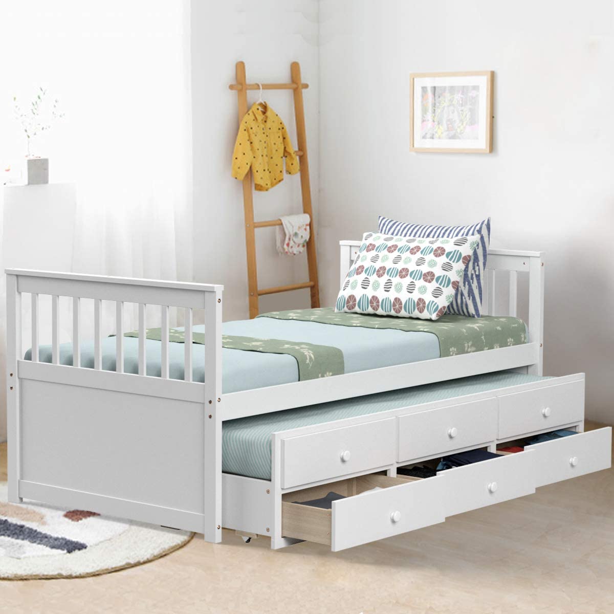 Twin Captain’s Bed Storage Daybed with Drawers