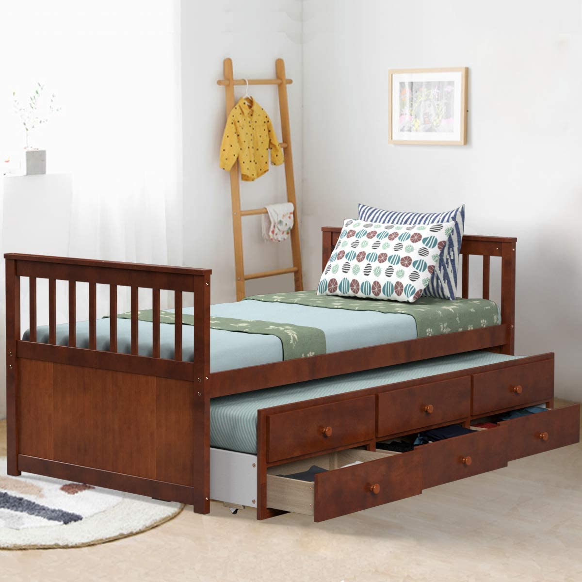 Twin Captain’s Bed Storage Daybed with Drawers