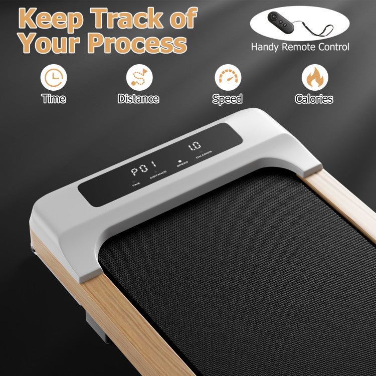 Under Desk Treadmill with Remote Control and LED Display for Home and Office