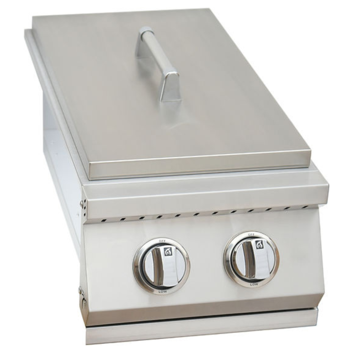 Built In Double Side Burner Stainless Steel with removable cover - ElitePlayPro