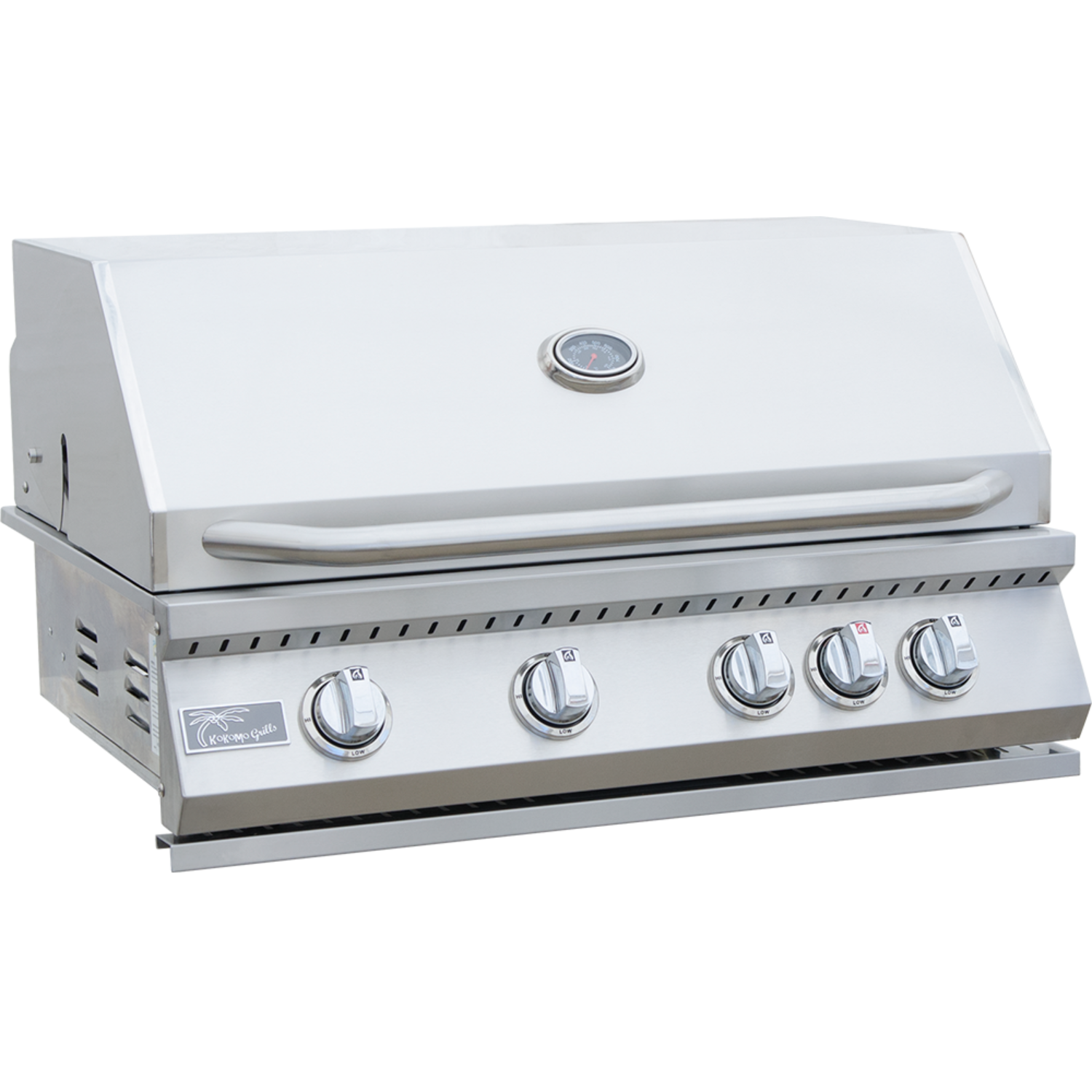 Aruba BBQ Island with Built In BBQ Grill Side Burner and Refrigerator - ElitePlayPro