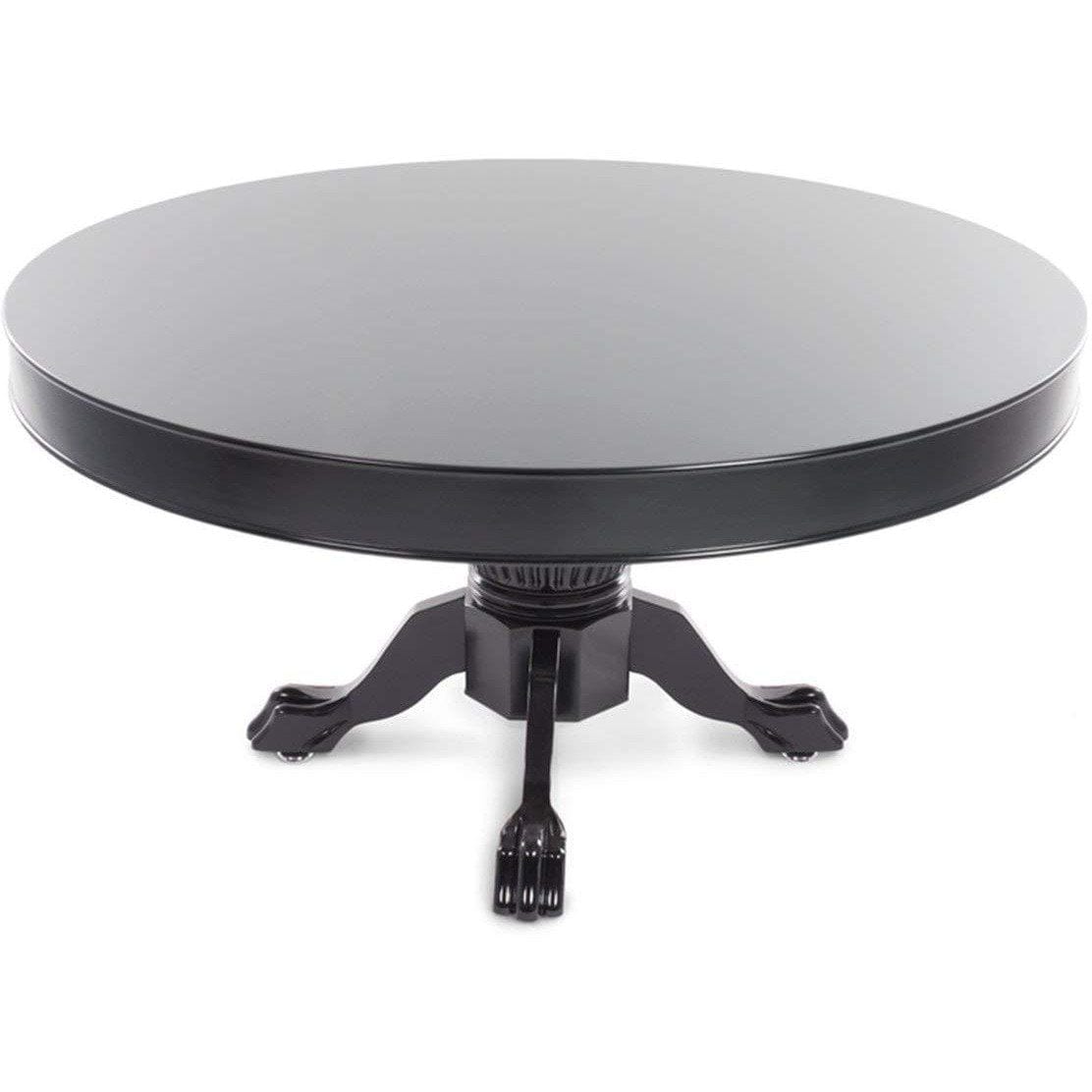 BBO Poker Tables Nighthawk Black Round Poker Table 8 Person