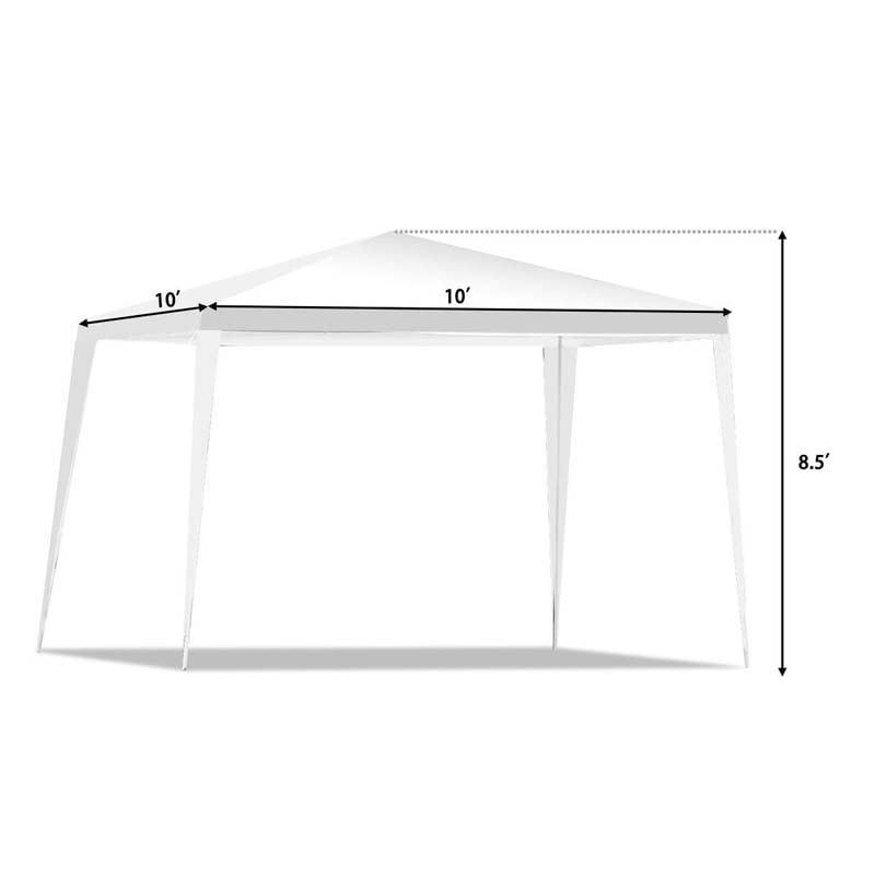 10 x 10 ft Canopy Tent Outdoor Wedding Party Event Tent for Backyard