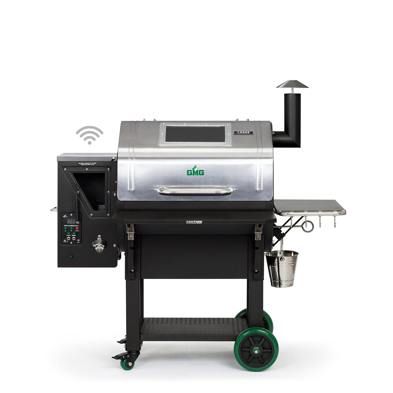 Green Mountain Grills - Ledge Prime+ SS WiFi Pellet Grill w/ Stainless Lid