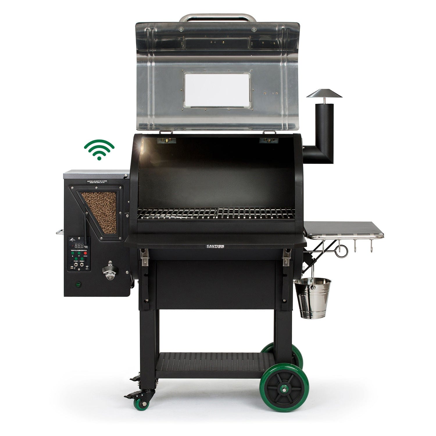 Green Mountain Grills - Ledge Prime+ SS WiFi Pellet Grill w/ Stainless Lid