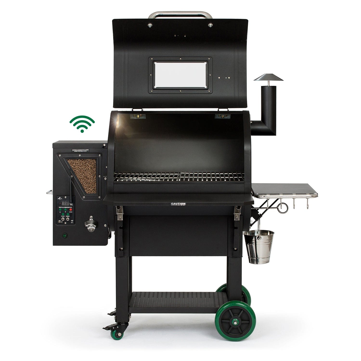 Green Mountain Grills - Ledge Prime+ WiFi Pellet Grill w/ Black Lid