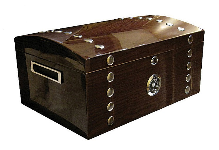 Prestige Import 15" Lacquer Studded Cigar Humidor Chest (Montgomery 150)