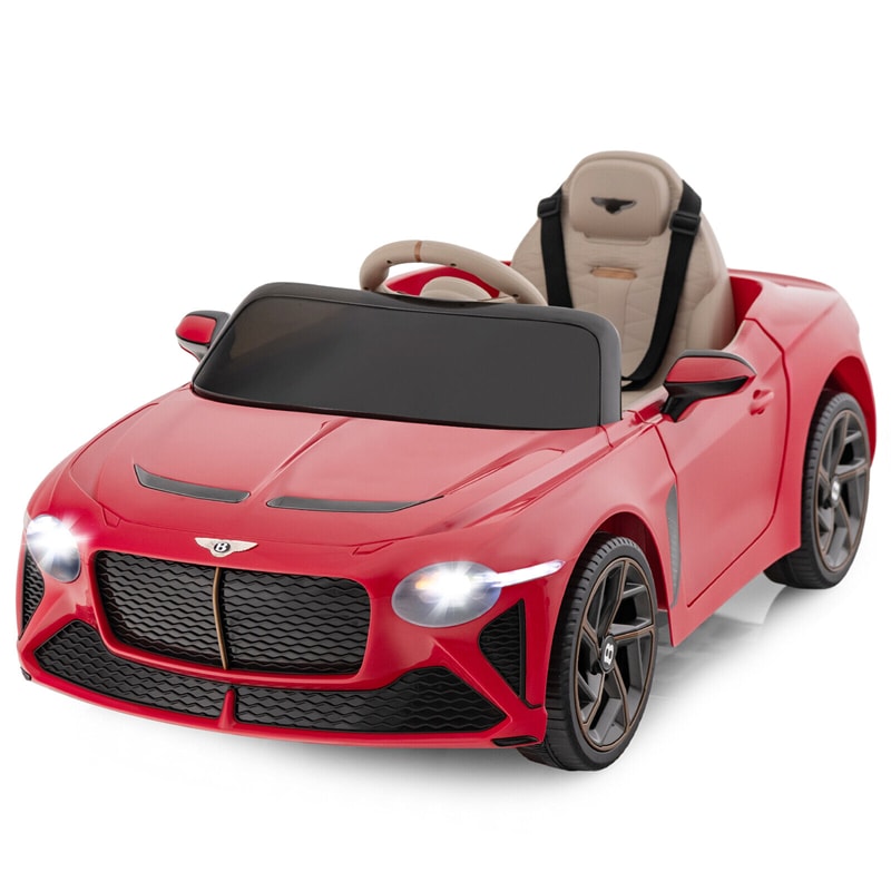 Kids Ride-on Car 12V Licensed Bentley Bacalar Battery Powered Electric Vehicle Toy with Remote Control & LED Lights for 3+ Years Old