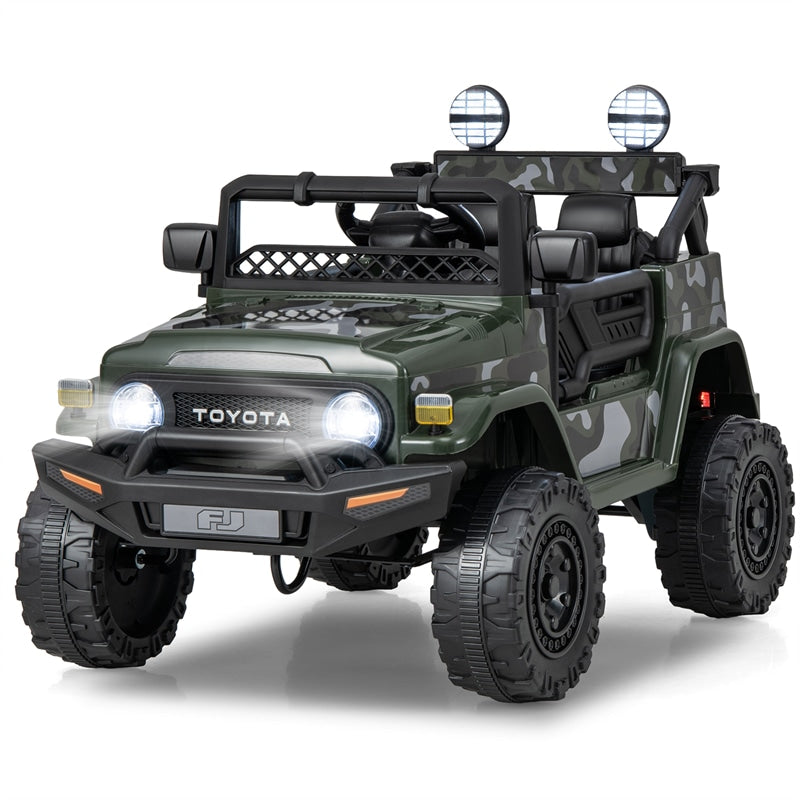 Kids Ride on Car 12V Licensed Toyota FJ Battery Powered Ride on Truck with Remote Control & LED Lights