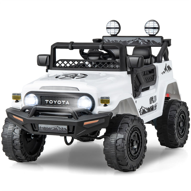 Kids Ride on Car 12V Licensed Toyota FJ Battery Powered Ride on Truck with Remote Control & LED Lights