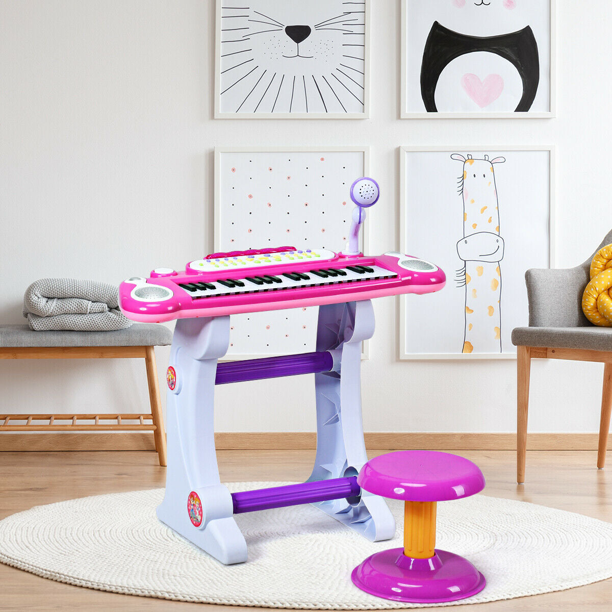 37 Key Electronic Keyboard Kids Toy Piano