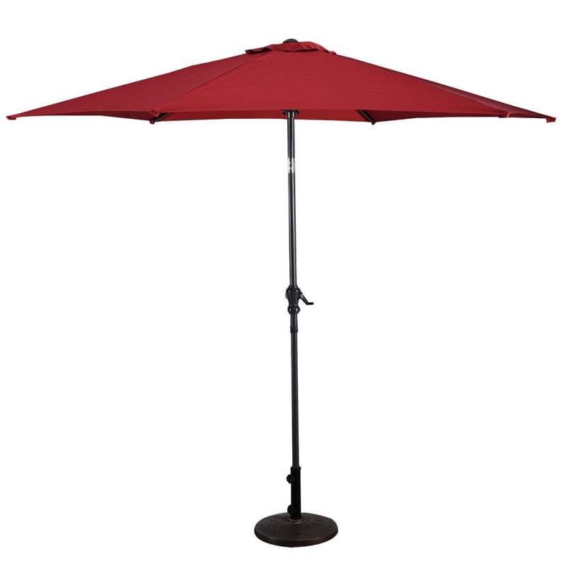 10FT Patio Umbrella 6 Ribs Tilt Crank Outdoor Umbrella