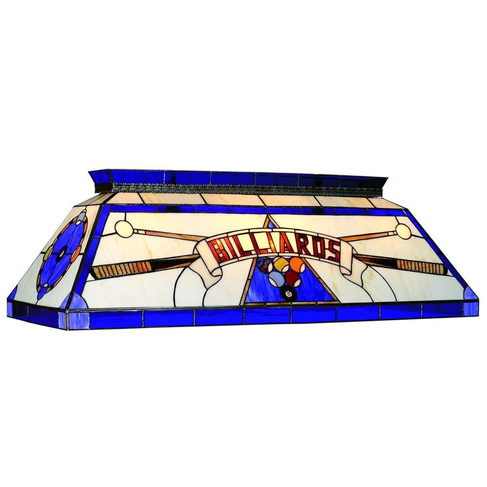 RAM Game Room 44" Tiffany Billiard Light - Blue CF BILLIARD BLU - ElitePlayPro