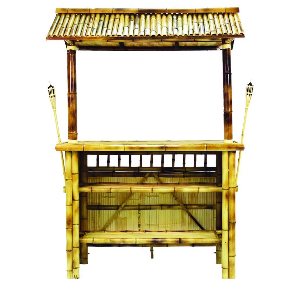 RAM Game Room 60" Bamboo Tiki Bar - ElitePlayPro