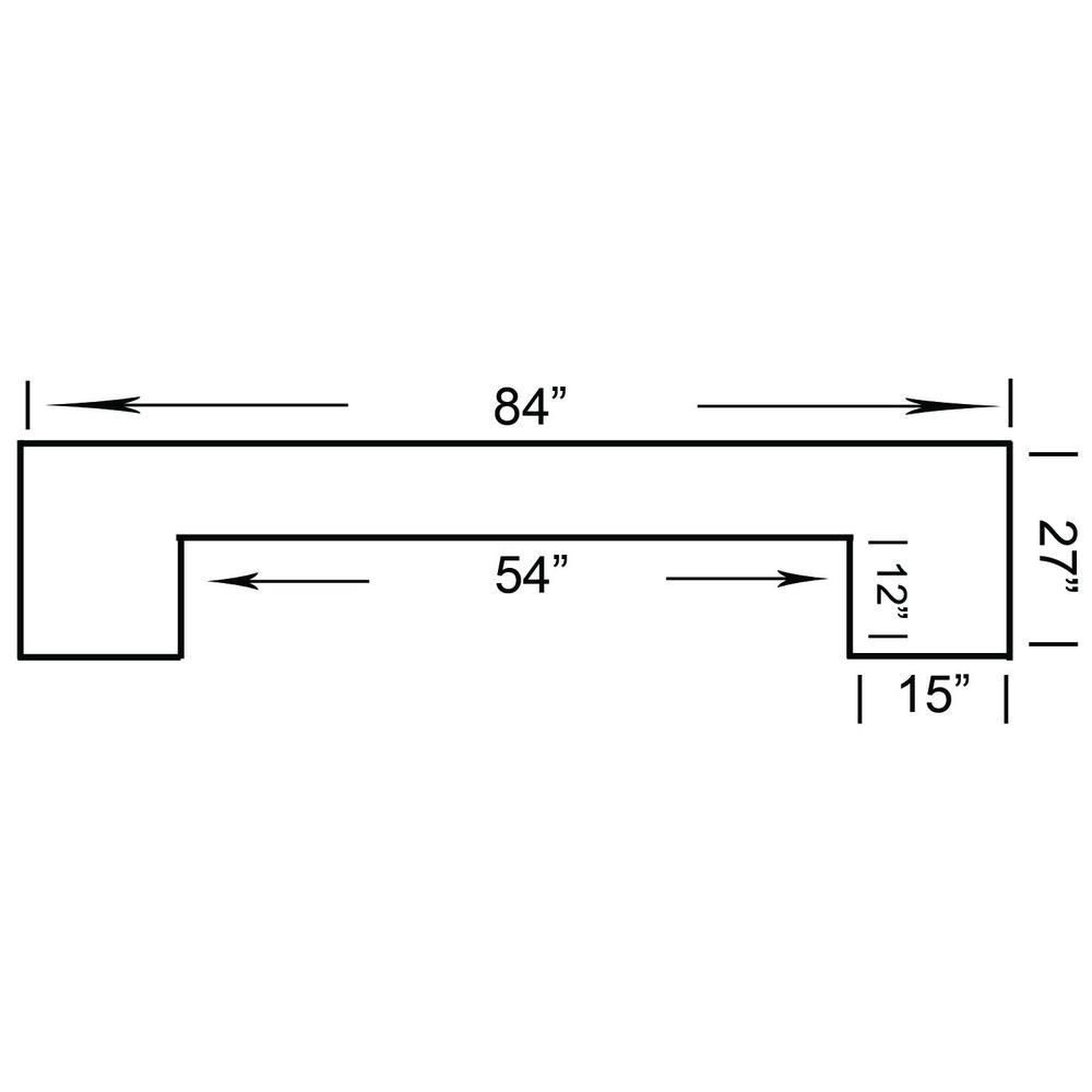 RAM Game Room 84" Bar - Black - ElitePlayPro