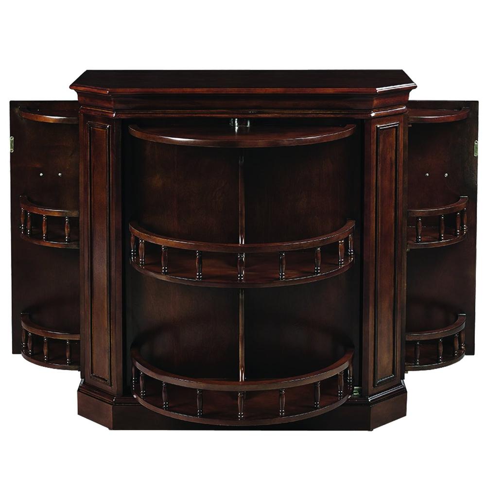 RAM Game Room Bar Cabinet w/ Spindle - Cappuccino - ElitePlayPro