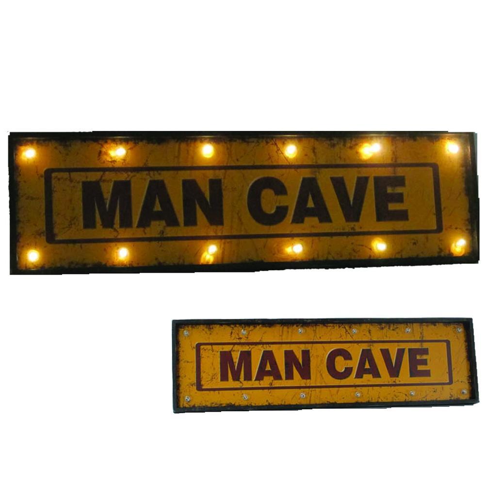 RAM Game Room Metal Sign - 48" Man Cave w/ Lights - ElitePlayPro