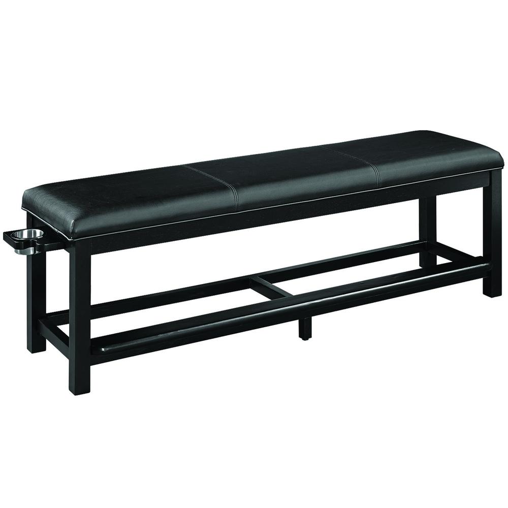 RAM Game Room Spectator Storage Bench - Black - ElitePlayPro