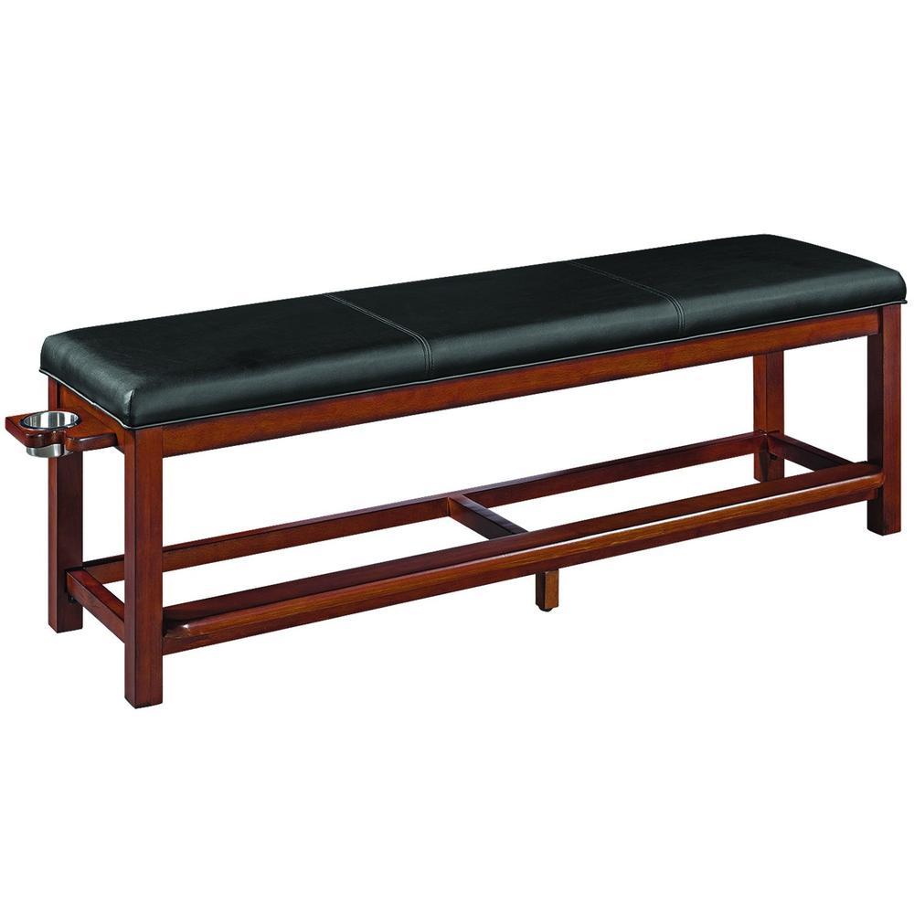 RAM Game Room Spectator Storage Bench - Chestnut - ElitePlayPro