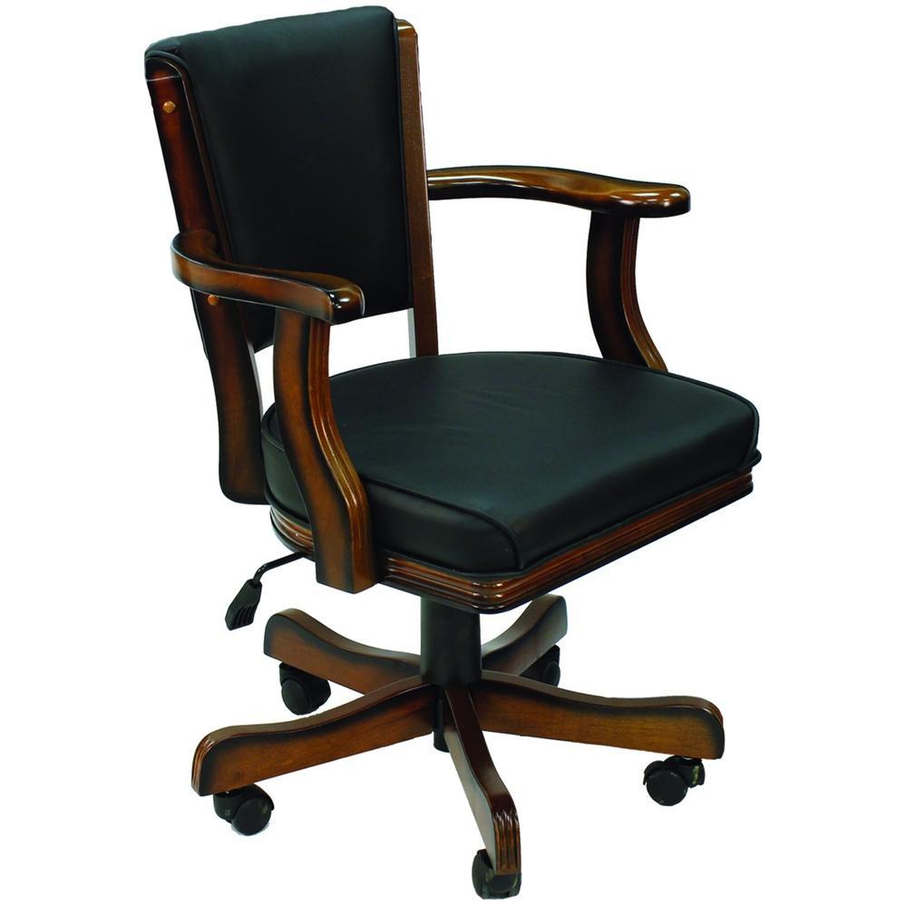 RAM Game Room Swivel Game Chair - Chestnut - ElitePlayPro