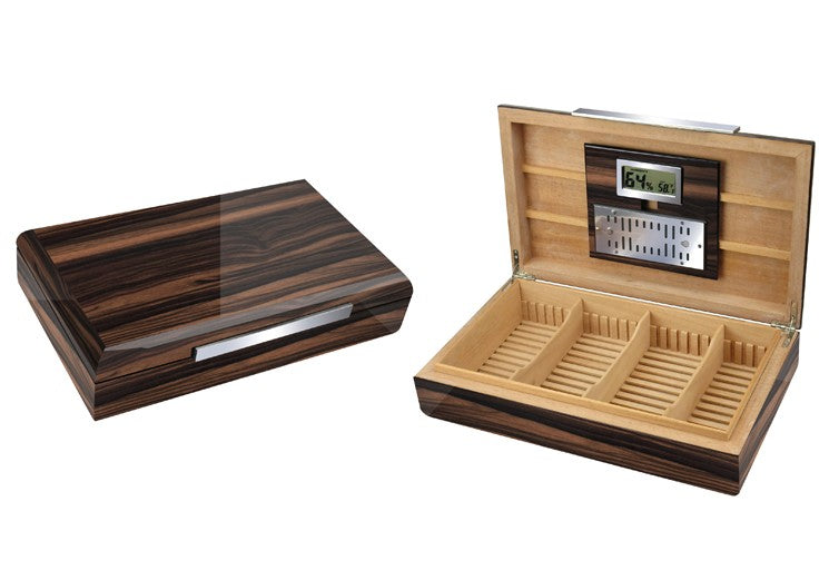 Prestige Import- 17" Electronic Cigar Humidor with Slotted Divider System