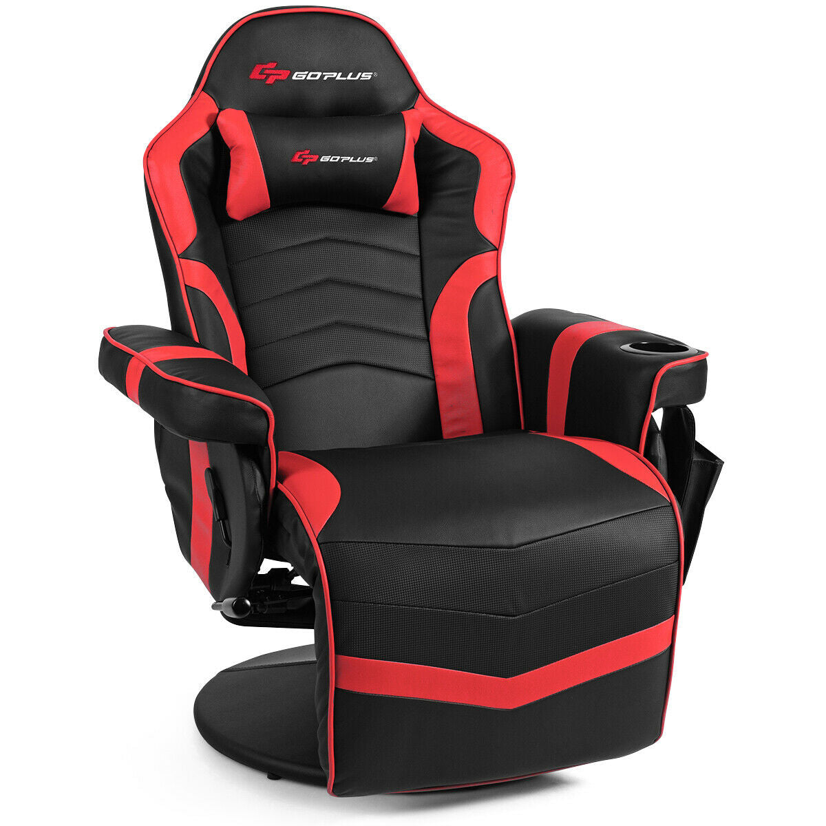 Ergonomic Massage Gaming Chair Gaming Recliner with Pillow and Adjustable Backrest