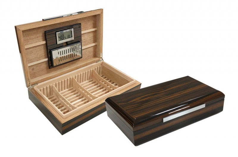 Prestige Import- 17" Electronic Cigar Humidor with Slotted Divider System