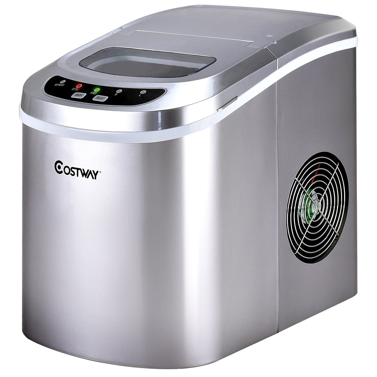 Mini Portable Electric Ice Maker Machine with Ice Scoop for Countertops and Bars