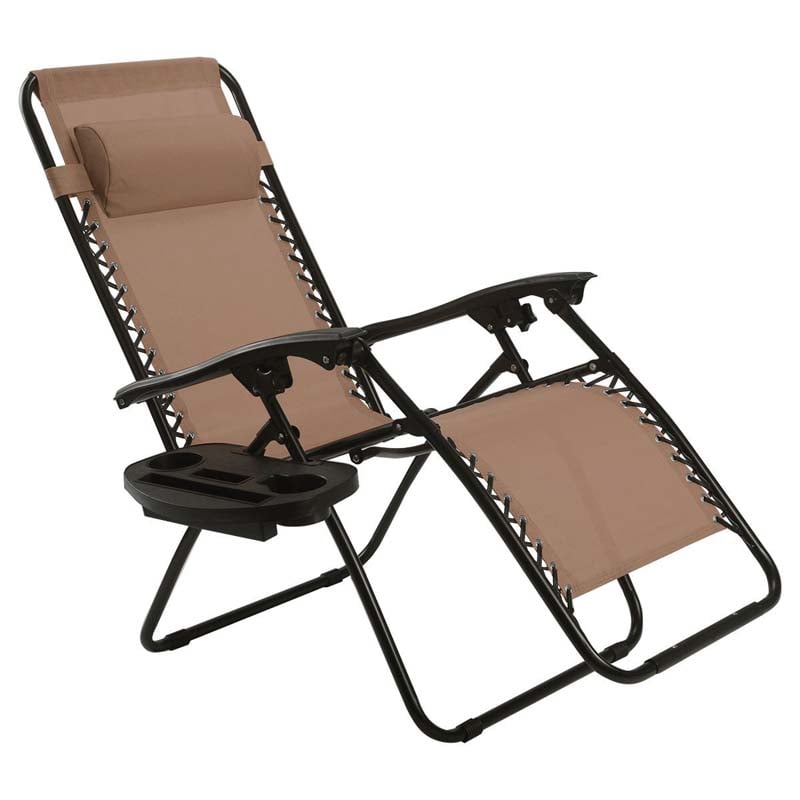 Outdoor Folding Zero Gravity Chair Reclining Patio Chair Lounge Chair